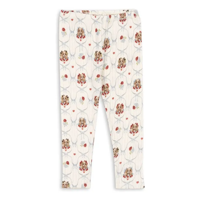 Minnie Dog Pants Pointelle Algodón orgánico  | Crudo