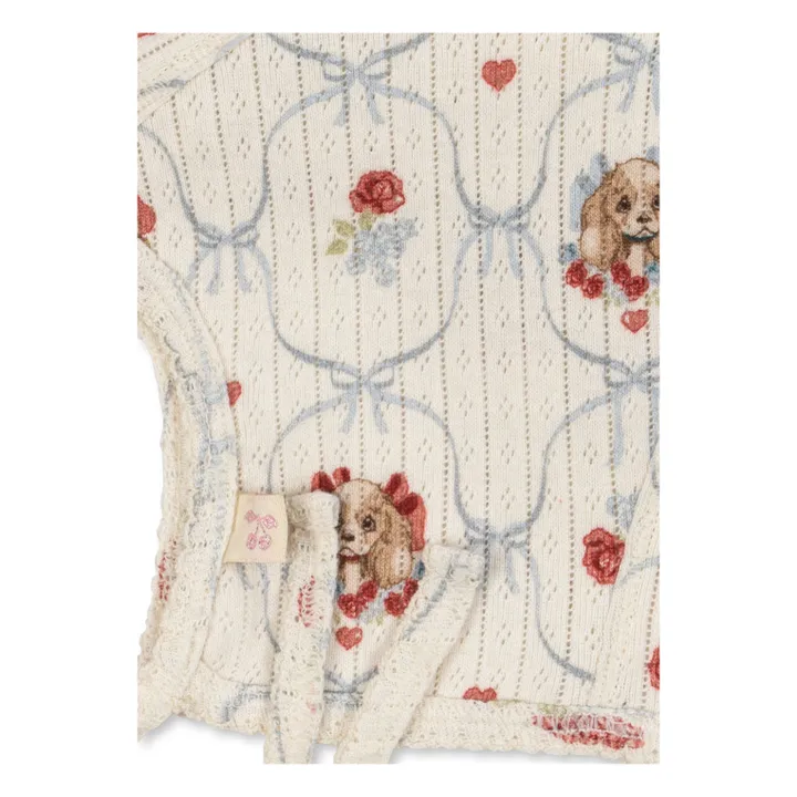 Béguin Minnie Chiens Coton Bio | Ecru- Image produit n°1