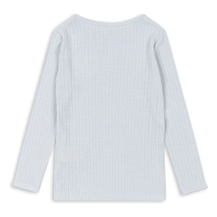 Minnie Pointelle organic cotton T-shirt | Pale blue- Product image n°1