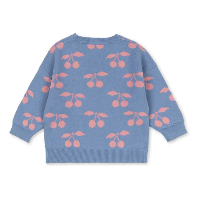 Pull Lapis Cerises Coton Bio | Violet