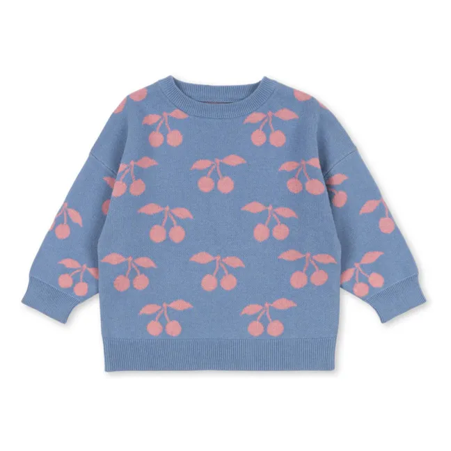 Pull Lapis Cerises Coton Bio | Violet