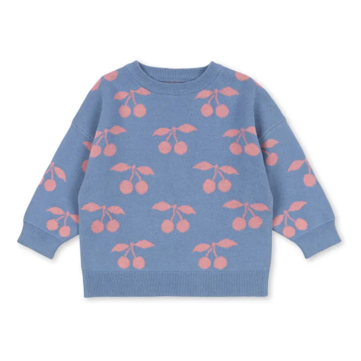 Lapis Cerises Organic Cotton Sweater | Purple- Product image n°0