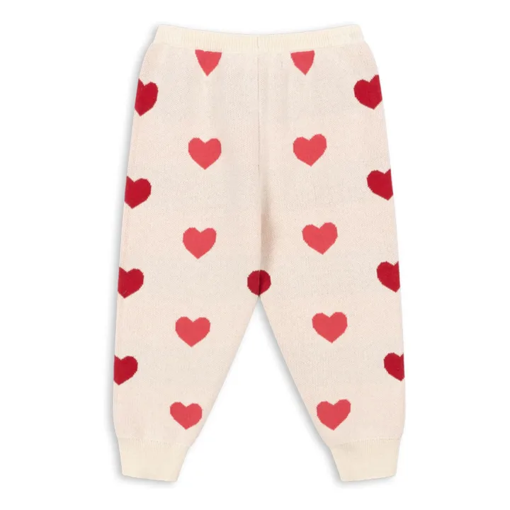 Lapis Hearts Organic Cotton Knit Jogger | Ecru- Product image n°1