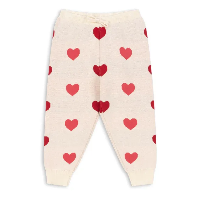 Lapis Hearts Organic Cotton Knit Jogger | Ecru