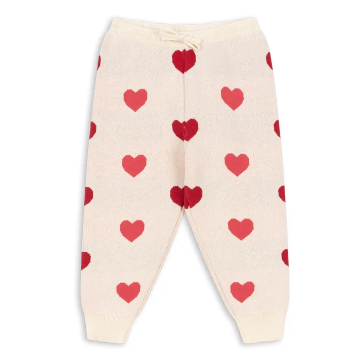 Lapis Hearts Organic Cotton Knit Jogger | Ecru- Product image n°0
