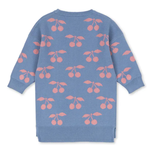 Robe Lapis Cerises Maille Coton Bio | Violet