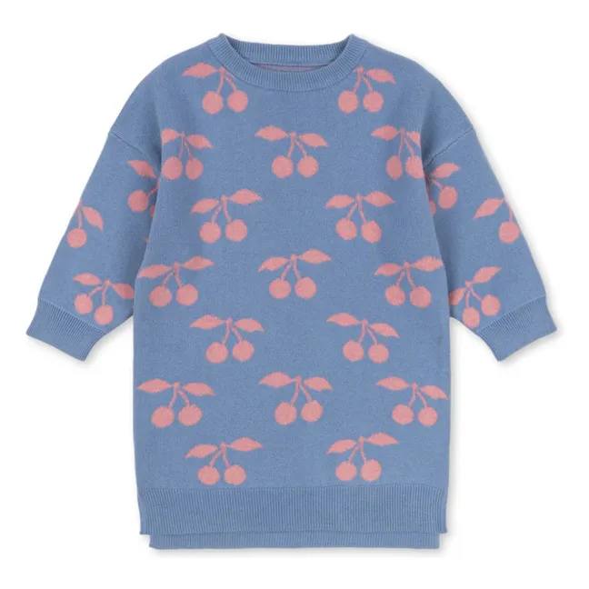 Robe Lapis Cerises Maille Coton Bio | Violet