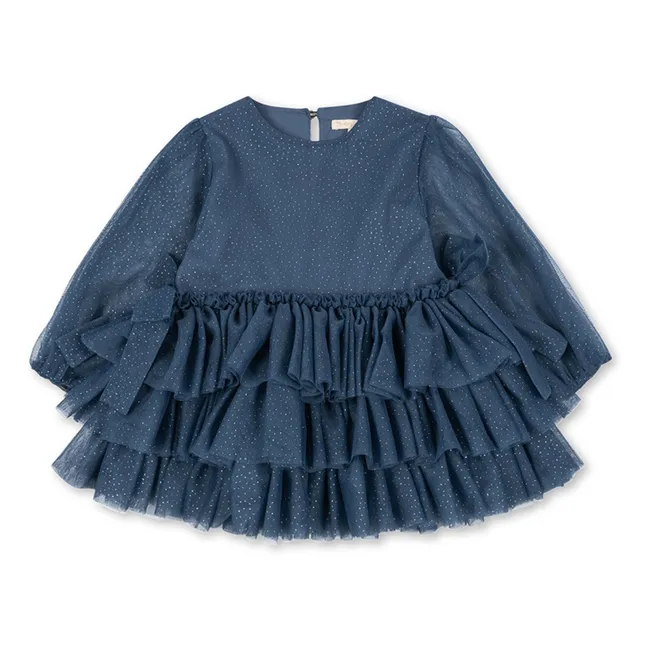 Robe Volants Fay Fibres Recyclées | Bleu