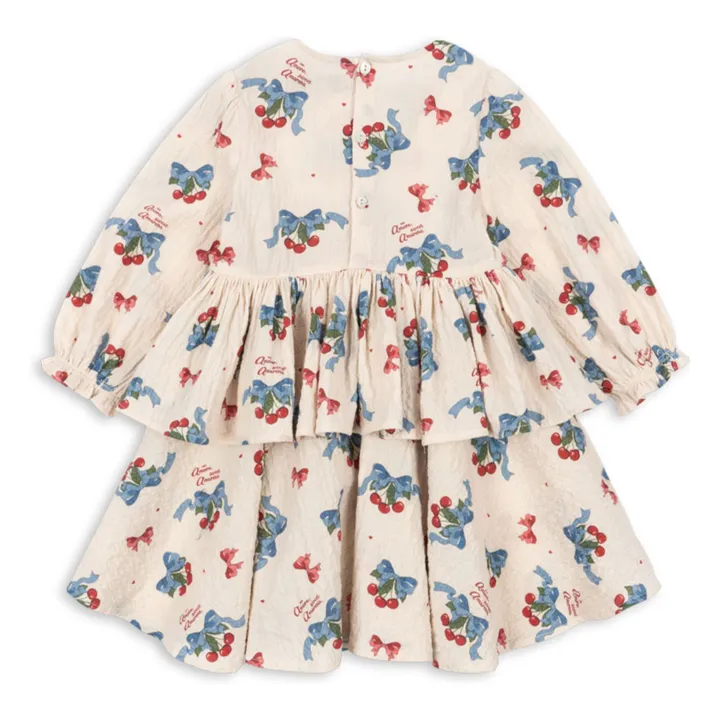 Elin Noeurs organic cotton dress | Beige- Product image n°1