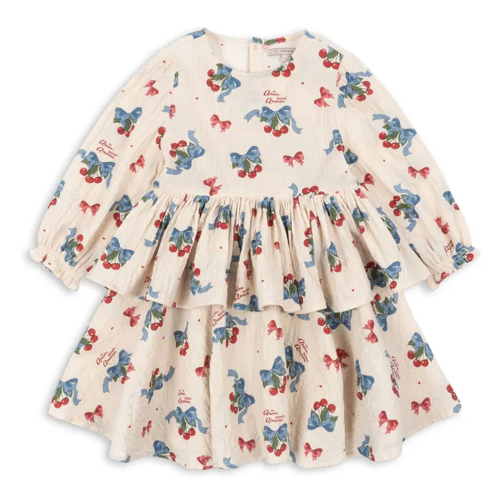 Elin Noeurs organic cotton dress | Beige- Product image n°0