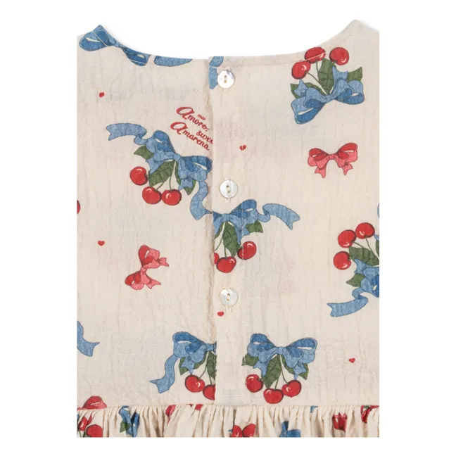 Elin Noeuds Organic Cotton Blouse | Beige