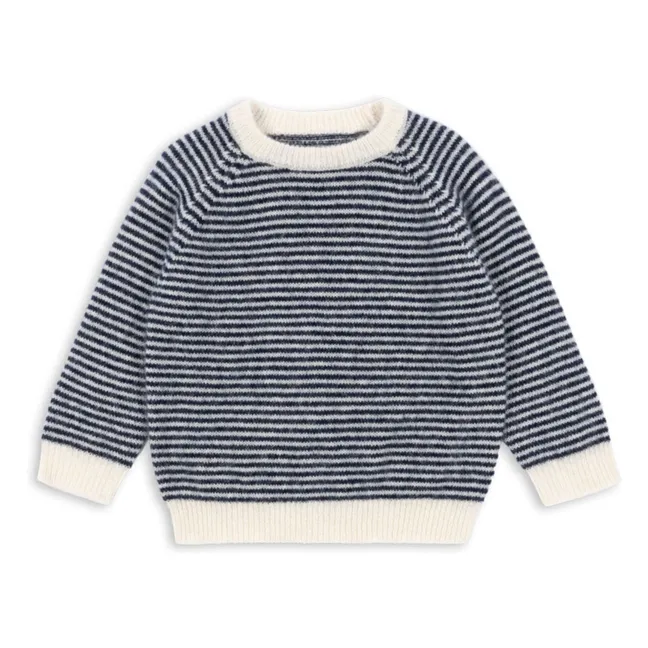 Pull Berle Rayé Laine | Bleu