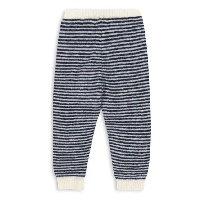 Pantalon Berle Rayé Laine | Bleu