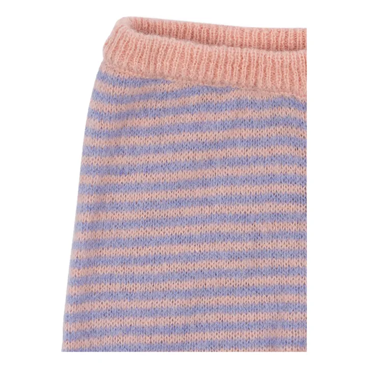 Pantalon Berle Rayé Laine | Violet- Image produit n°2