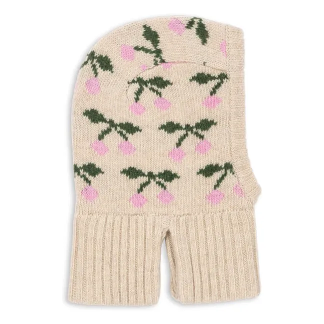 Balaclava Belou Cerises Laine | Beige