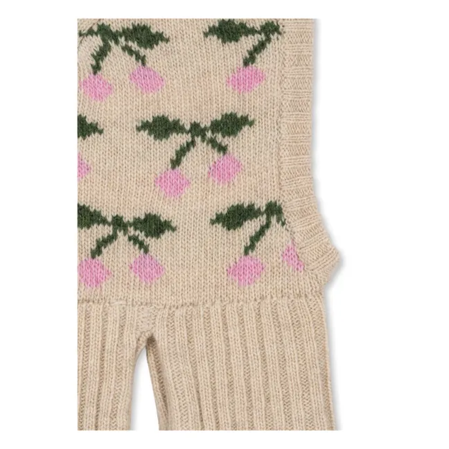 Balaclava Belou Cerises Laine | Beige