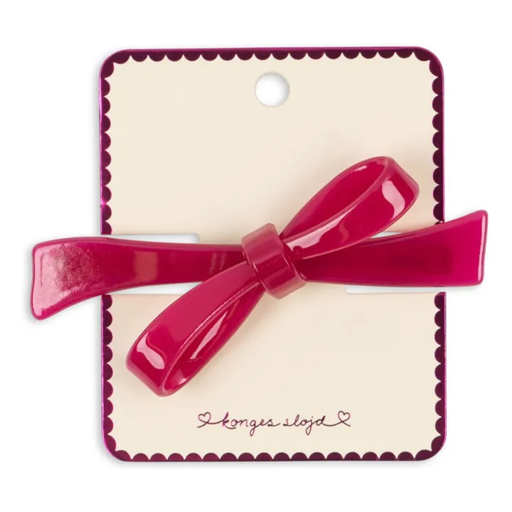 Barrette Nœud | Rose fuschia- Image produit n°0