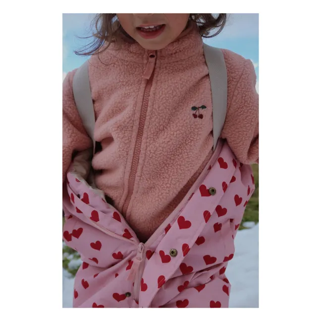 Veste Façon Sherpa Thermy Cerises | Rose