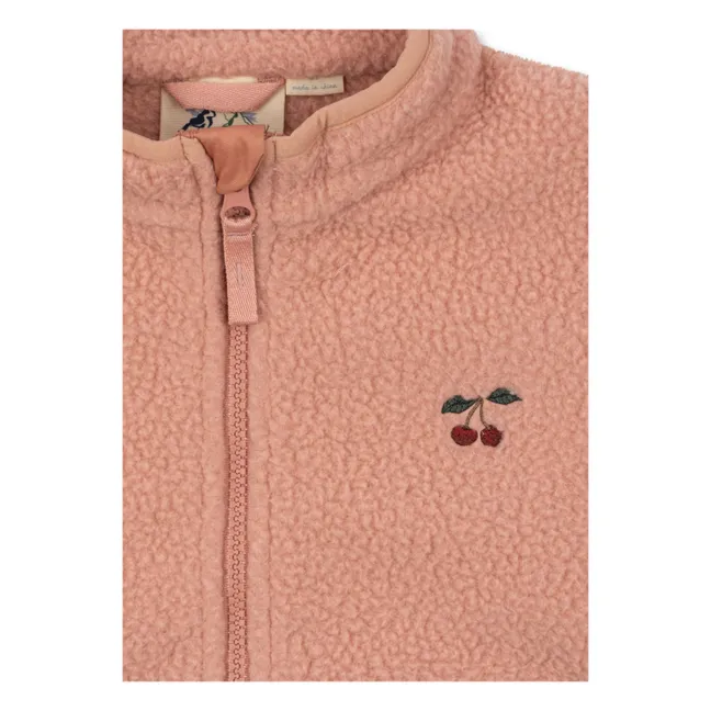 Veste Façon Sherpa Thermy Cerises | Rose