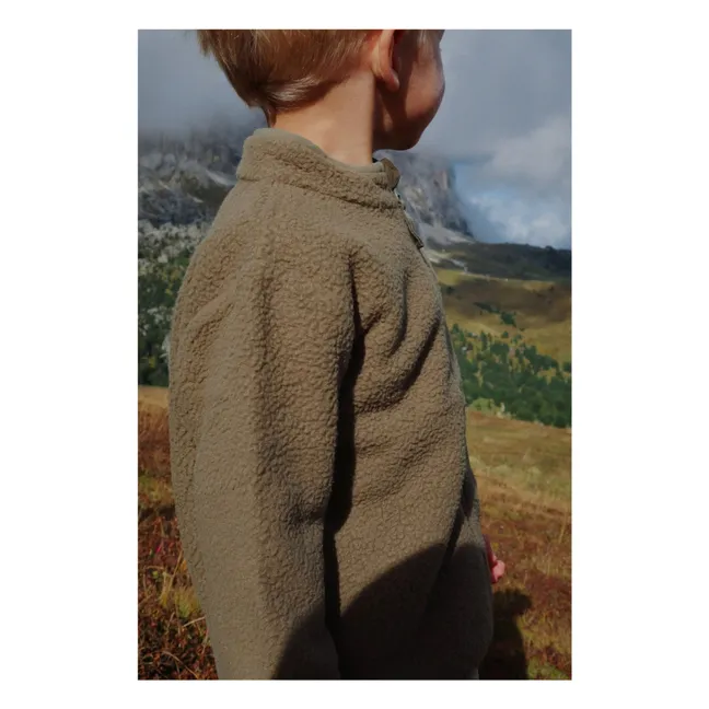 Veste Façon Sherpa Thermy Citron | Vert kaki