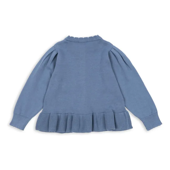 Gilet Soleil Coton Bio | Bleu