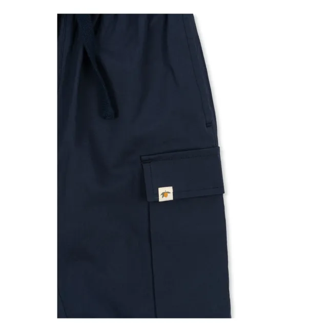 Pantalones de algodón ecológico Peppe | Azul Marino