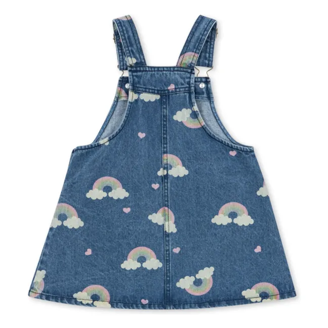Robe Salopette en Jean Magot Arc en Ciel Coton Bio | Bleu