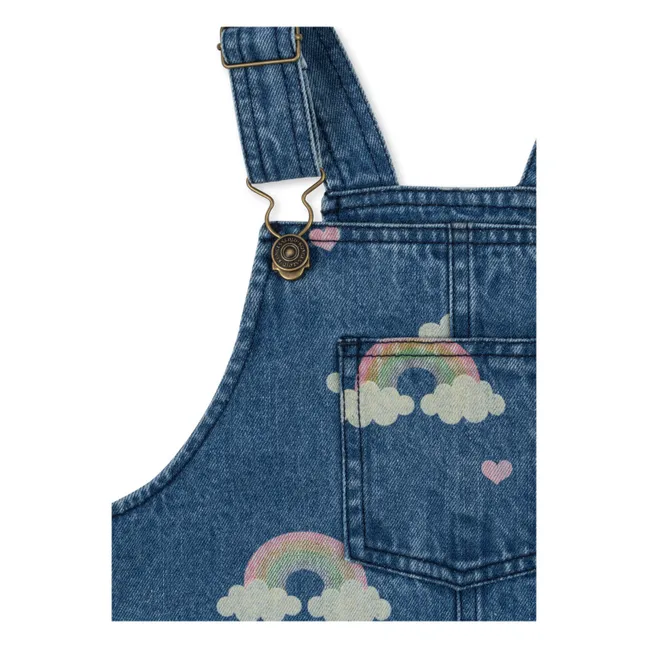 Robe Salopette en Jean Magot Arc en Ciel Coton Bio | Bleu