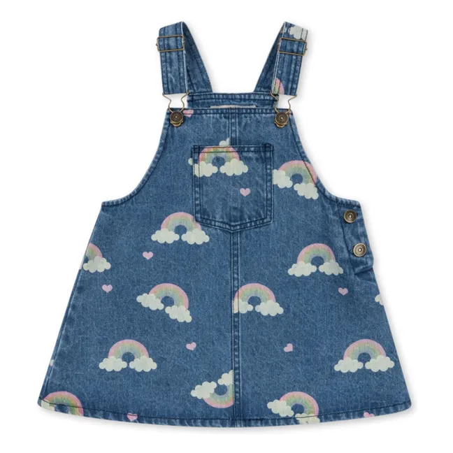 Robe Salopette en Jean Magot Arc en Ciel Coton Bio | Bleu