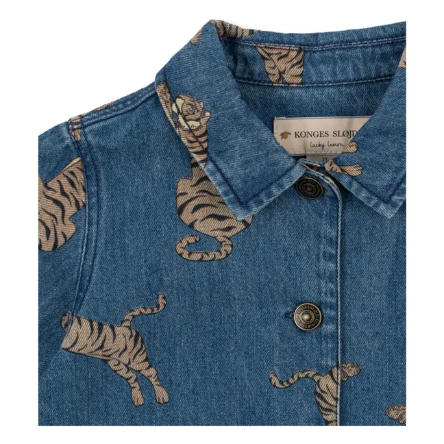 Jeansjacke Magot Tigers Bio-Baumwolle | Blau