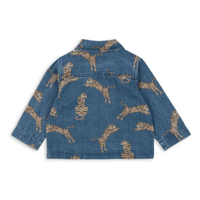 Jeansjacke Magot Tigers Bio-Baumwolle | Blau