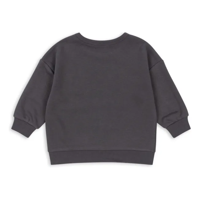Sweat Lou Tigres Coton Bio | Gris anthracite