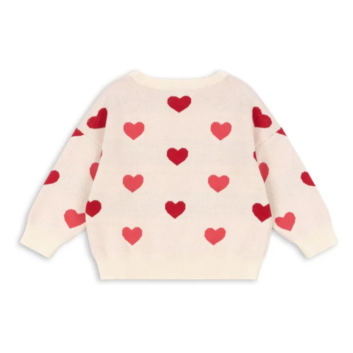 Lapis Sweater Hearts Organic Cotton | Pale Pink- Product image n°1