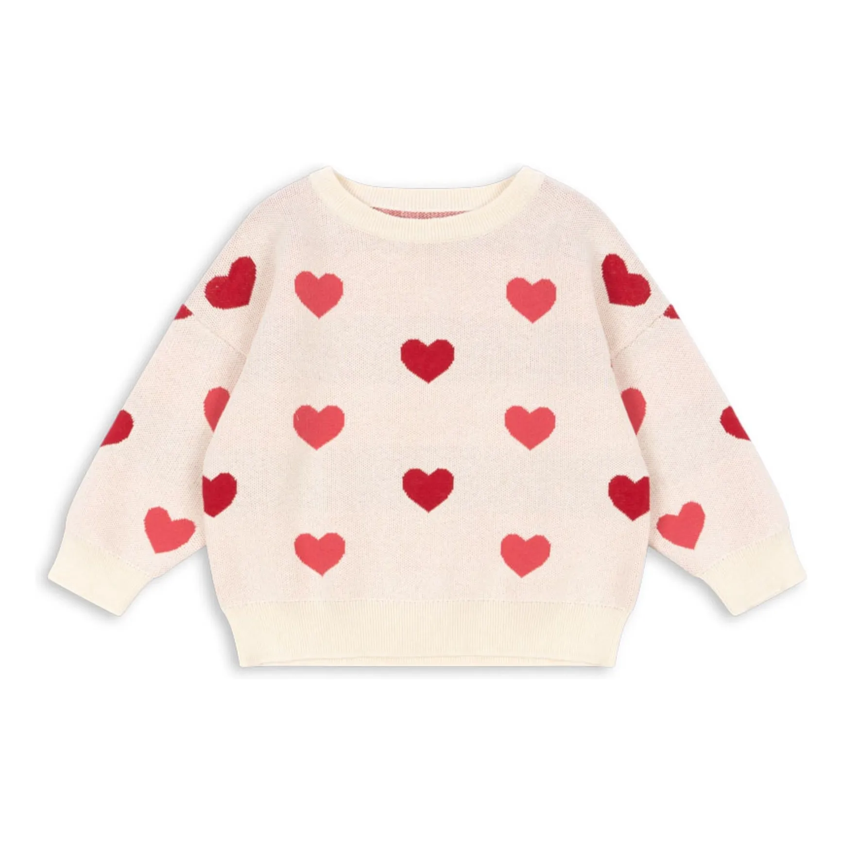 Konges Sløjd Pale Pink Lapis Sweater Hearts Organic Cotton