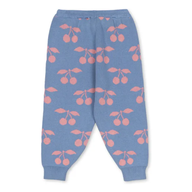Pantalon Lapis Cerises Maille Coton Bio | Lavande