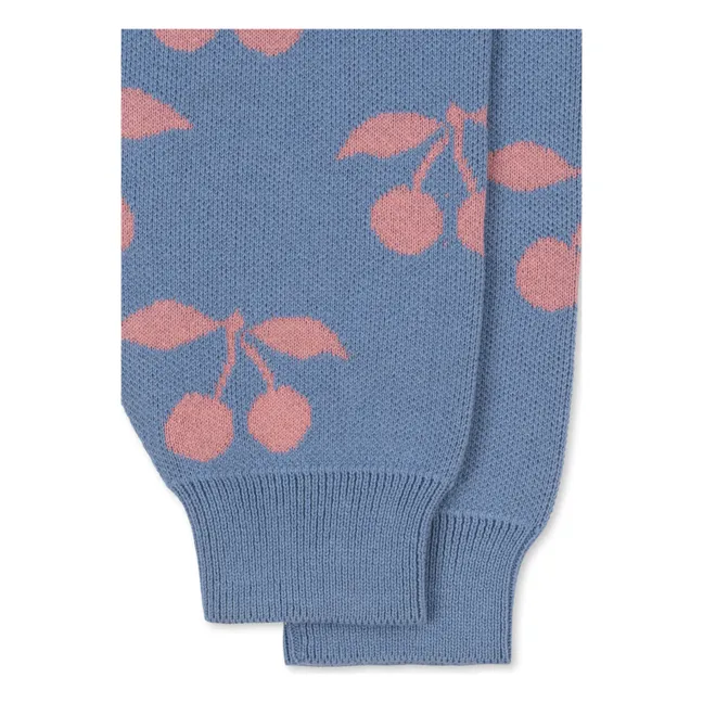 Pantalon Lapis Cerises Maille Coton Bio | Lavande