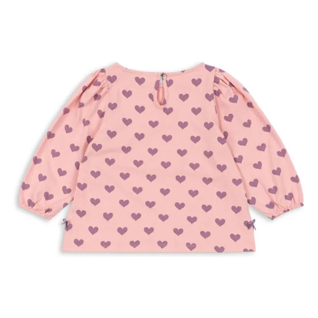 Blouse Drey Cœurs Coton Bio | Rose