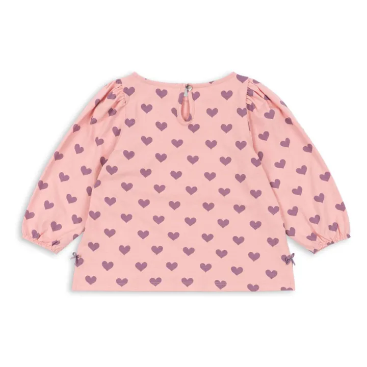 Blouse Drey Cœurs Coton Bio | Pink- Product image n°3