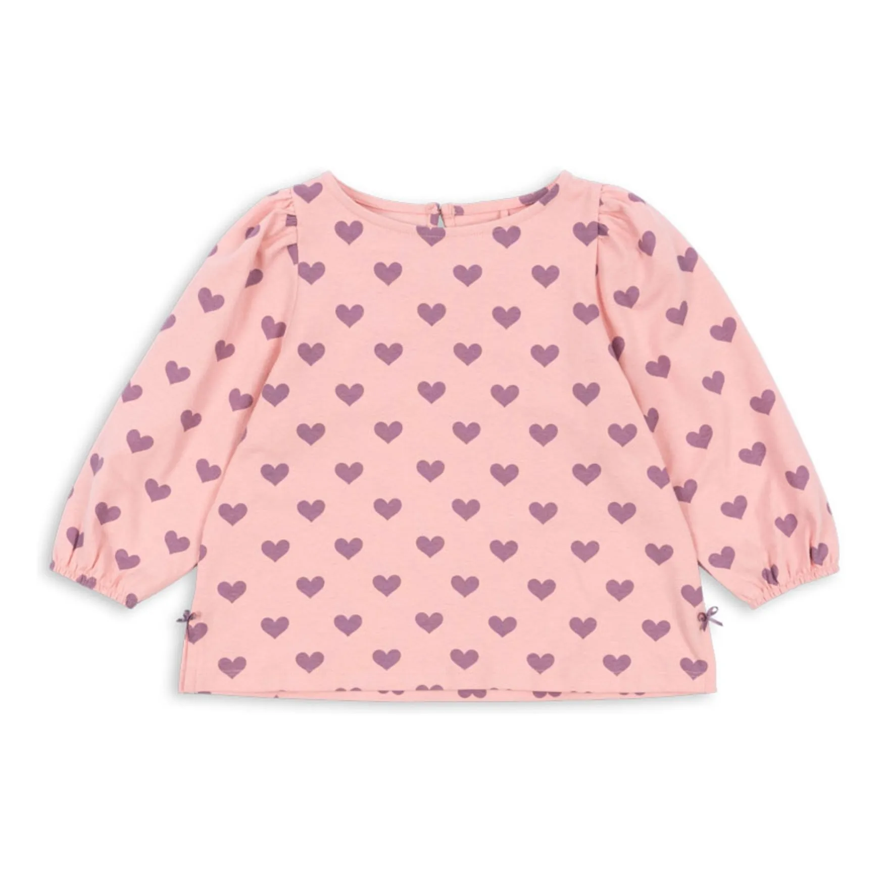 Konges Sløjd Pink Blouse Drey Cœurs Coton Bio