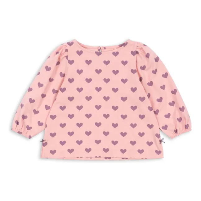Blouse Drey Cœurs Coton Bio | Rose