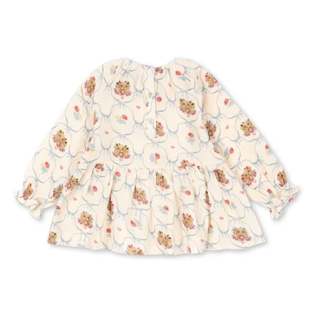 Coco Dogs Organic Cotton Blouse | Ecru