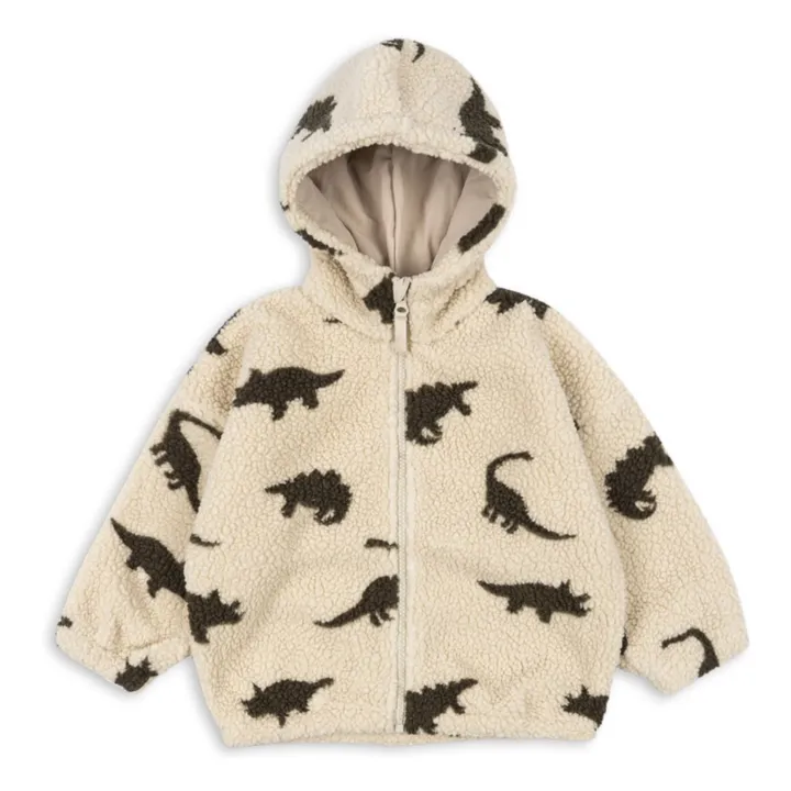 Jody Dinosaurs Recycled Fiber Sherpa Jacket | Khaki- Product image n°0