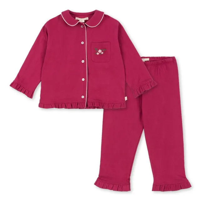 Pyjama Pio Coton Bio | Rose fuschia
