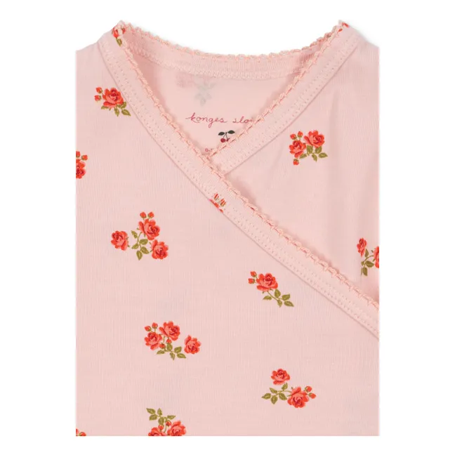 Cache Coeur Fleurie organic cotton jumpsuit | Pale Pink