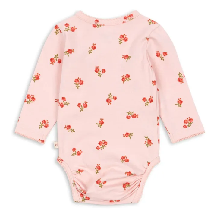 Body Cache Coeur Fleuri Coton Bio | Rose pâle- Image produit n°1