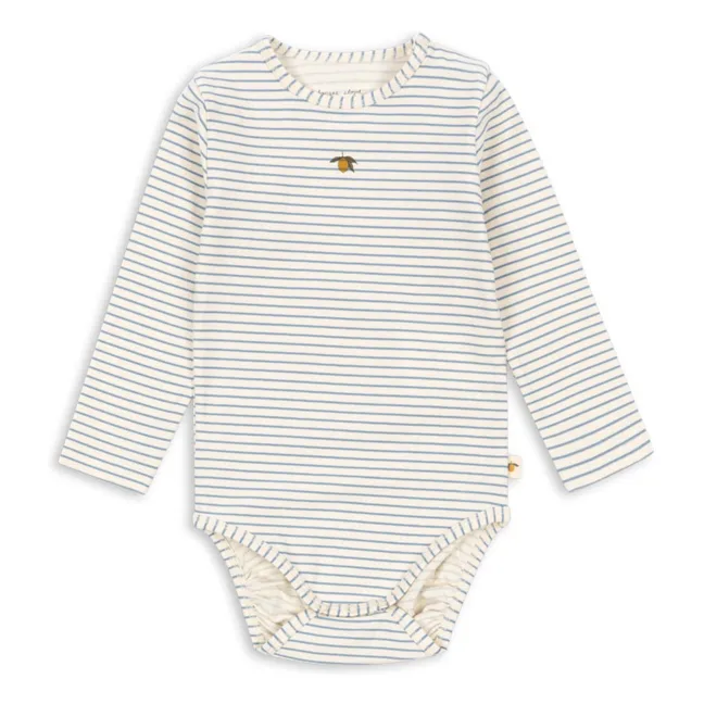 Body Rayé Coton Bio | Ecru