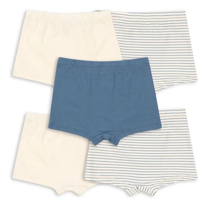 Lot 5 Boxers Citron Coton Bio | Beige- Image produit n°1