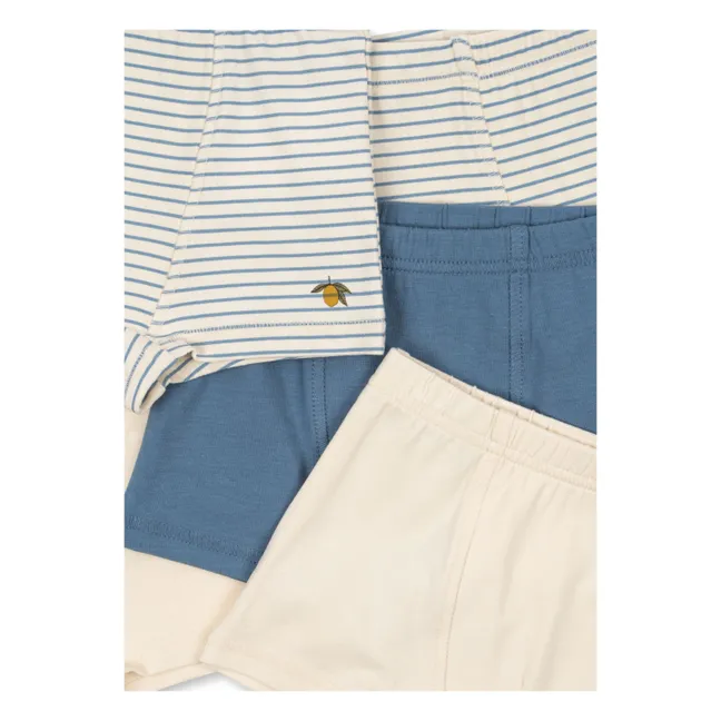 5er-Pack Boxershorts Zitrone Bio-Baumwolle | Beige