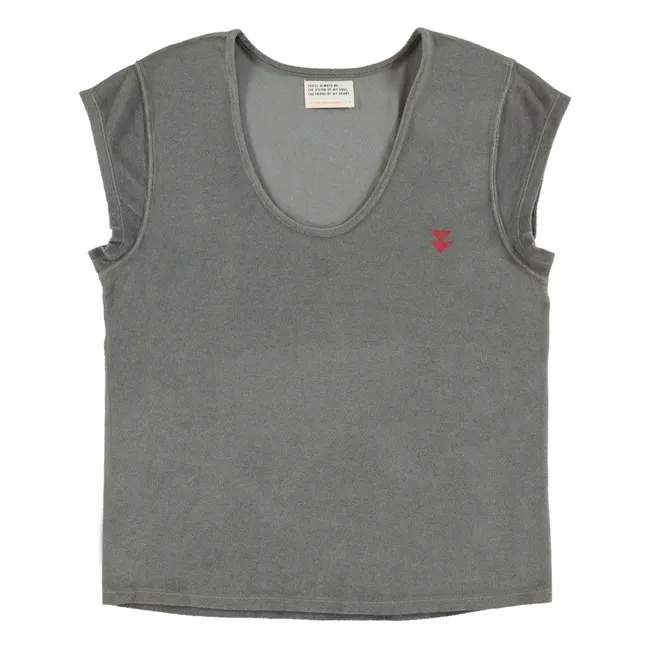 T-shirt Marie Oh Yeah Terry Coton Bio | Gris