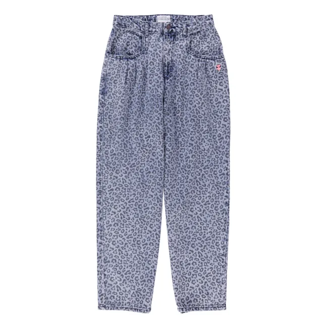 Vaqueros con estampado animal | Washed Blue